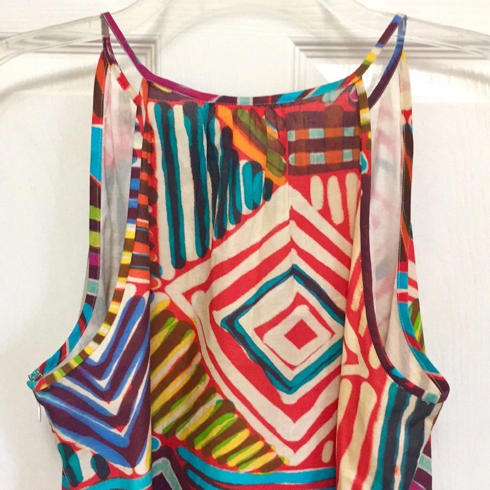 NWT J. Crew Geo Brush Stroke Sundress